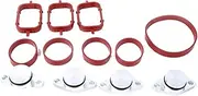 YAKATGVGYS 4 Pcs 22mm Car Accessories Diesel Swirl Flap Blanks Bungs Intake Gaskets Kit Compatible with BMW M47/E46 320d 330d 525d 530d SI-A0136 Automotive Intake Manifold
