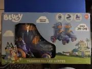Bluey Kids Trainer Skates - Light Up Wheels, ABEC 5 Bearings, Durable PVC Mat...