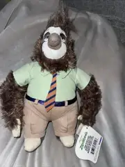 10" Tomy Zootopia Flash The Sloth Walt Disney Plush Stuffed Animal New With Tags