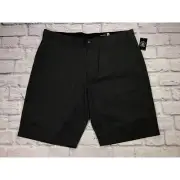 Volcom Mens Size 38 Charcoal Grey Stretch Chino Flat Front Shorts