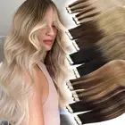 Russian 100% Tape In Real Human Remy Hair Extensions Seamless Skin Weft Balayage