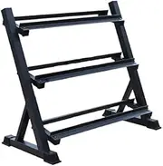 Hello Deals 3-Tier Heavy Duty Dumbbell Rack Storage Racking Shelving Home Gym 300KG