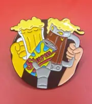 Futurama Beer Slurm Cheers Metal Enamel Pin