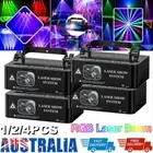 1-4PCS 500mW DMX RGB LED Laser Beam Scanner Projector DJ Disco Party Stage Light
