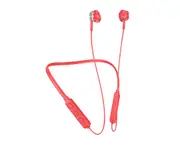 Wireless Earbud High Fidelity Intelligent Noise Reduction Ergonomic Bluetooth-compatible5.0 Neckband Stereo Sports Earphone for Calling - Red