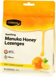 Comvita Manuka Honey with Propolis Lozenges, 40 Count