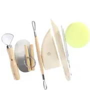 8 Pcs Pottery Sculpture Tool Clay Carving Sculpting Machine Air Dry
