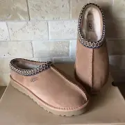 UGG TASMAN BRAID CHESTNUT SUEDE SHEEPSKIN SLIPPERS SHOES SIZE US 10 WOMEN