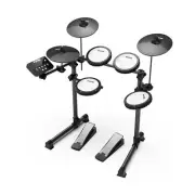 HXW Junior Electric Drum Set Compact Mesh Electronic Drum Kit For Beginner, 2...
