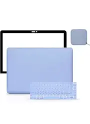 Ritayan MacBook Air 13” Case,2021,2020,2019,2018,A1932, 4 in 1 Set,Serenity Blue