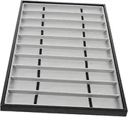 CLISPEED 10 Slot Watch Display Tray Elegant Jewelry Organizer for Home Showcase Use for Watch Collectors Classic Design for Personal Corporate Storage