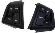 LUMIXE Car Cruise Control Button, for Kia, for Sorento, 2009-2013 Car Steering Wheel Speed Cruise Control Switch Button Audio Volume Switch Button 967002P000CA Car Steering Wheel Switch Button(BLACK 1
