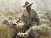 [Namly Design] Poster - Shepherd with Sheep