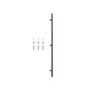 Rolltrak 1500mm Matte Black Barn Door Round Single Pull Handle