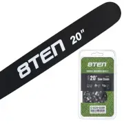 8TEN 20" Chainsaw Guide Bar & Chain .063 3/8 72DL for Stihl MS 660 440 H45-72
