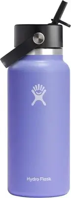 Hydro Flask Wide Flex Straw Cap Lupine 32 Oz, Insulated, Durable, 1.23 lbs