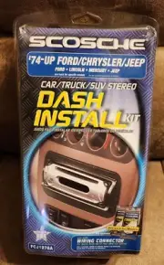 Scosche FCJ1276A ‘74 & Up Ford Chrysler Jeep Stereo Dash Radio Install Kit NEW