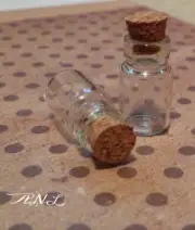 Glass Vials with Cork Halloween Apothecary Bottles Potions Miniature 10pcs