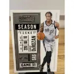 2020-21 NBA PANINI CONTENDERS 球員卡 DEMAR DEROZAN 球卡 NBA