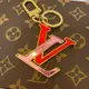 [二手] 現貨商品 全新商品 全配商品 LV Louis Vuitton 路易威登 經典字母紅色+粉色鏡面吊飾鑰匙圈