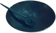 AQUANERO+ Iron Henna Bowl Mehndi Mixing Bowl for Long Hairs -with Brush 8 inch Bowl
