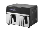 10L Digital Dual Zone Air Fryer w/ Dual Temperature Control