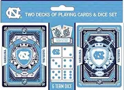 MasterPieces NCAA North Carolina Tar Heels 2 Pack Cards and Dice Set