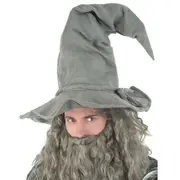 Grey Wizard Witch Hat Costume Accessory - Adult