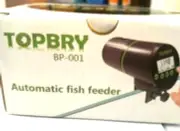 TOPBRY Automatic Fish Feeder, USB Rechargeable Timer Fish Feeder Food Dispenser