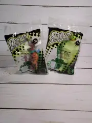 Vtg Scooby-Doo Alien Invaders Plush Keychain Glow Toy Shsggy Burger King #1 & #2