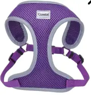 Coastal Pet Comfort Soft Wrap Adjustable Dog Harness Purple Size Small NWT