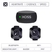 Bicycle Cadence Sensor Speedometer ANT+ Bluetooth 4.0 Heart Rate Monitor