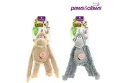 2 x Gorilla Plush Pet Chew Toys 35cm Squeaker Teeth Aid Dog Puppy Soft Training