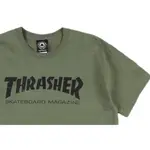 K.F.M 2 THRASHER SKATE MAG T-SHIRT 美國圓筒TEE 經典LOGO 短T 短袖 軍綠