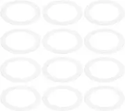 uxcell Goof Rings Inner Diameter 3.58", Outer Diameter 4.92", 12 Pcs White