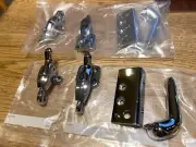 1955 1956 Thunderbird soft top chrome hold down clamps ( Complete Set) NOS