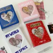 Hollow Photocard Holder 160 Pockets Name Card Book Mini Photo Holder Men