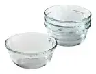 ❤️ NEW 4 PYREX 10-oz Glass CUSTARD CUPS Bake Prep Dessert Clear Side Dish #464