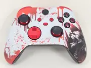 Xbox Series S X Controller Black With Blood Zombie Shell Red Button Swap