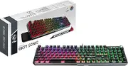 MSI Vigor GK71 Sonic US Mechanical RGB Gaming Keyboard Sonic Red Switches