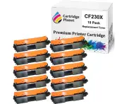 10 Pack Compatible Toner Cartridge Replacement for HP CF230X 30X (3,500 Pages) for HP Laserjet Pro M203 M203d M203dn M203dw MFP M227 MFP M227d MFP M227f