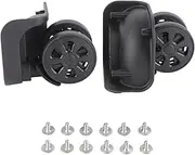 Baxnore 1 Pair Nylon Suitcase Wheel, Lightweight Luggage Wheel, Wear Resistant Rotation Wheel, Replacement Wheels, Universal Wheel for Repair Replacement