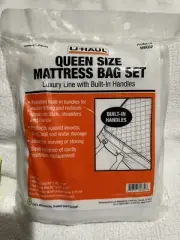 U-Haul Queen Size Mattress and Box Spring Bag Luxury Set with Handles • MBQCP