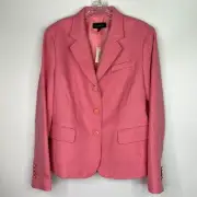 Talbots Pink The Grace Fit Pink Blazer Jacket Size 12 NWT