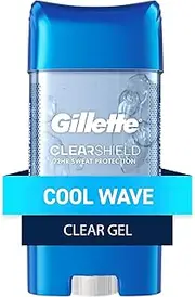 Gillette Clear Gel Cool Wave AntiPerspirant by Gillette for Men - 4 oz Deodorant Stick, 107 g