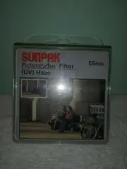 55MM (SUNPAK BRAND) FILTER NEW! ULTRAVIOLET HAZE (UV)!