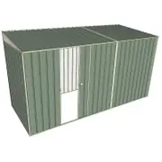 Build-a-Shed 1.5 x 3.7 x 2m Single Sliding Side Door Skillion Shed - Green