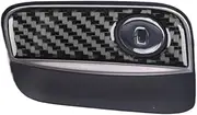 ATATNK Compatible for Mercedes-Benz S-Class W222 2012-2020 Real Carbon Fiber Co-Pilot Glove Box Handle Panel Trim Cover Car Accessories Sticker(Blue Carbon,LHD)