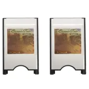 2X Pcmcia Compact Flash Card Reader Adapter for Laptop S7N93278