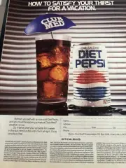 1989 Diet Pepsi Print Ad 8"x11" Club Med Vacation Contest
